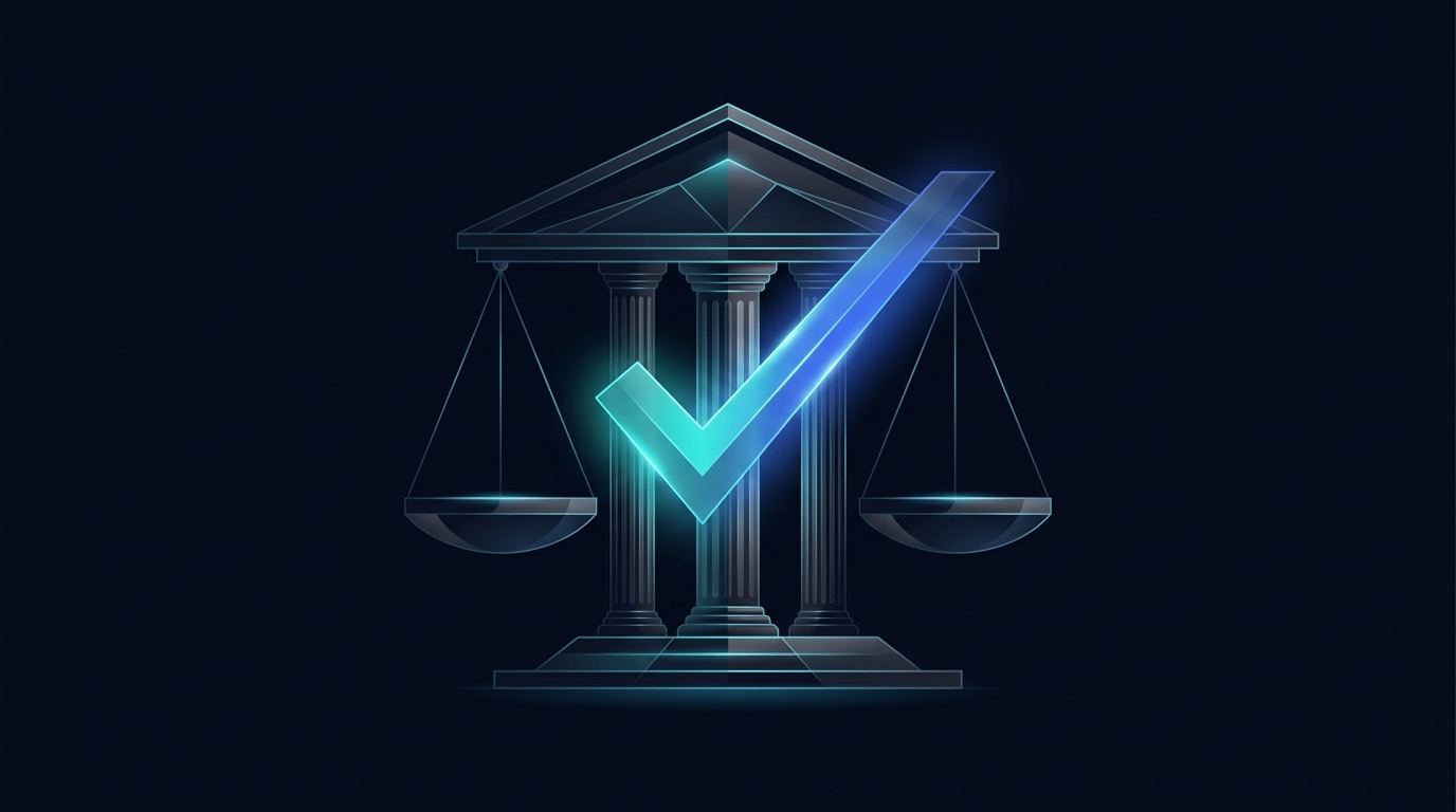 Editorial artwork for giusto.si — The Domain That Means "Right, Yes"